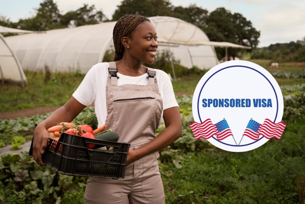 Woman Farmer Holding Box